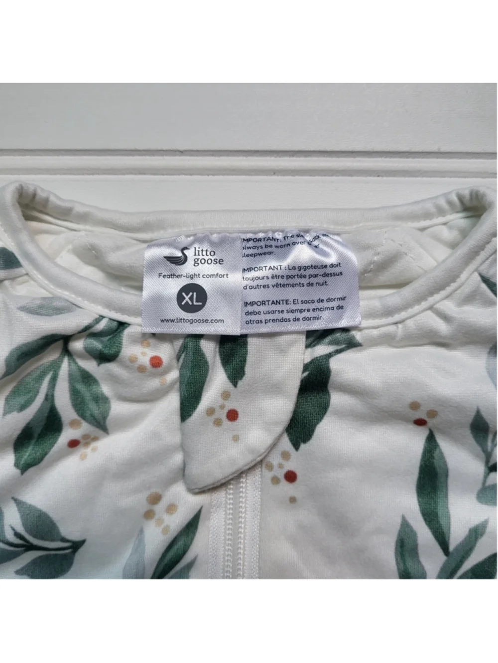 Little Boy's Litto Goose 1.0 TOG Footless Slumber Suit–Botanical–Size XL-NIB